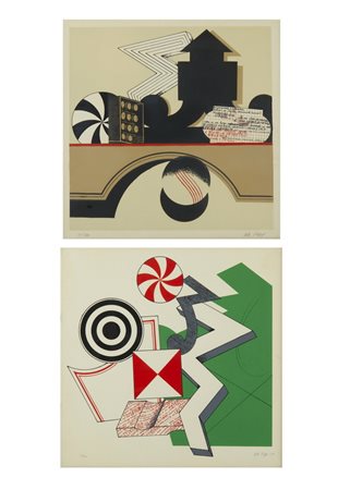 DEL PEZZO LUCIO (1933 - 2020) - LOTTO COMPOSTO DA N. 2 FOGLI.