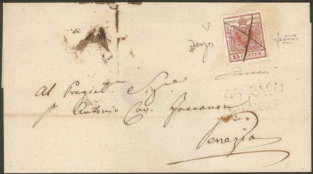 Antichi Stati Italiani - Lombardo Veneto - Splendida lettera del 19.6.50