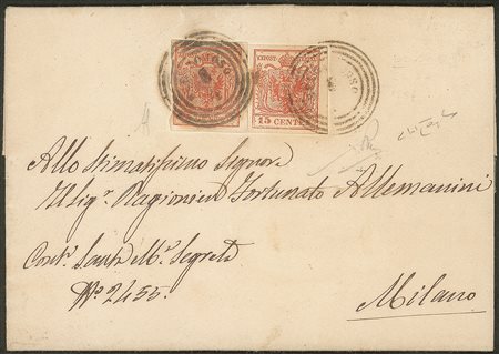 Antichi Stati Italiani - Lombardo Veneto - Fresca lettera da Belgioioso (C4 - P.ti 8)