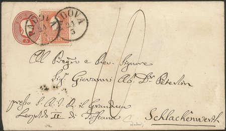 Antichi Stati Italiani - Lombardo Veneto - Intero postale da 5 soldi (10)