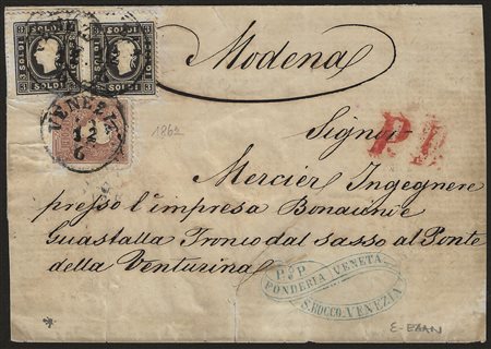 Antichi Stati Italiani - Lombardo Veneto - Lettera in tariffa da 16 soldi