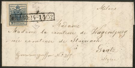 Antichi Stati Italiani - Lombardo Veneto - Austria - Splendida fresca lettera