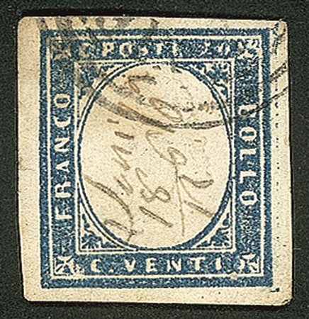 Antichi Stati Italiani - Lombardo Veneto - Annullamenti - 20 cent Sardegna (15C)