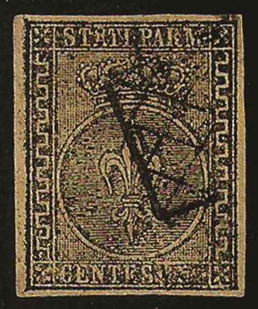 Antichi Stati Italiani - Parma - C.5 giallo chiaro 'VERDINO'