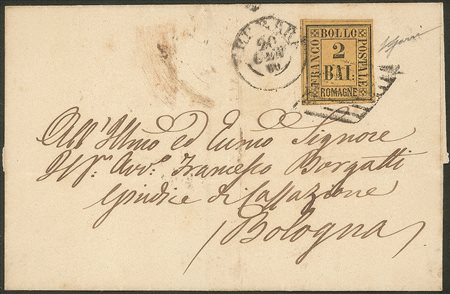 Antichi Stati Italiani - Romagne - 2 bai giallo arancio (3)