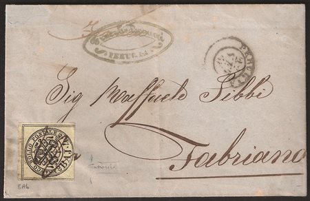 Antichi Stati Italiani - Stato pontificio - Lettera da PERUGIA 22 SET.58