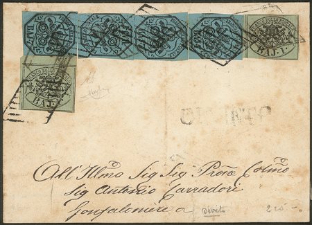 Antichi Stati Italiani - Stato pontificio - Due 1 baj più quattro 7 baj (2 + 8)