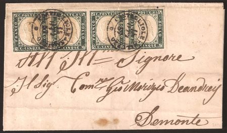 Antichi Stati Italiani - Sardegna - Annullamenti - Lettera per Demonte