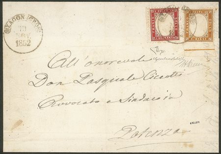 Regno - Vittorio Emanuele II - Lettera da Lagonegro 19.11.62