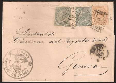 Regno - Vittorio Emanuele II - Lettera per Genova