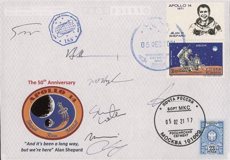 Collezione Spazio - Stazione Spaziale Internazionale - Missioni congiunte - 2021 - Busta commemorativa 50° anniversario Apollo 14