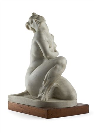 Vitaliano Marchini Vitaliano Marchini"Satiressa" 
scultura in marmo su base in l