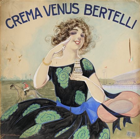C. Bonora "Crema Venus Bertelli" 
tecnica mista su carta (cm 60x60)
firmato in b
