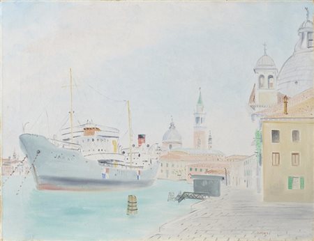 Umberto Lilloni "Venezia" 1948
olio su tela (cm 50x65)
firmato in basso a destra