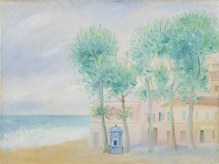 Umberto Lilloni "Marina di Alassio" 1947
olio su tela (cm 50x60)
firmato e datat