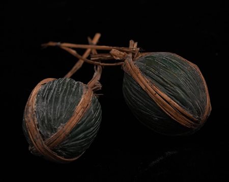 Coppia di meloni in terracotta