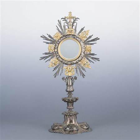 Ostensorio liturgico in argento, Milano, fine del XVIII secolo