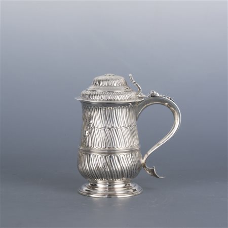 Boccale o tankard in argento, Londra, 1772