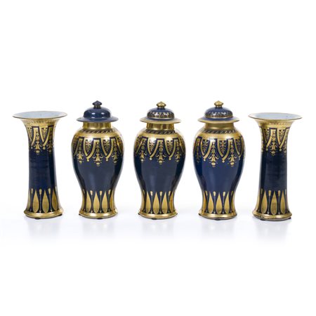 Cinque vasi, Cina, prima metà del XIX secolo