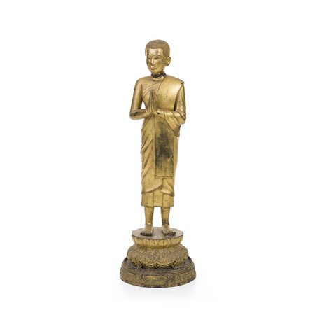 Figura di Buddha stante, Thailandia, XIX secolo
