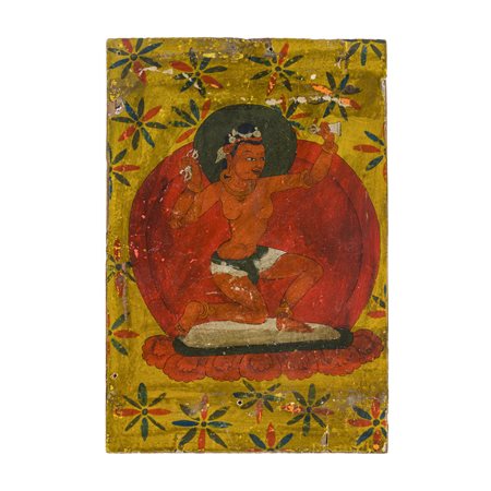 Dipinto su tavola, Tibet, XIX secolo