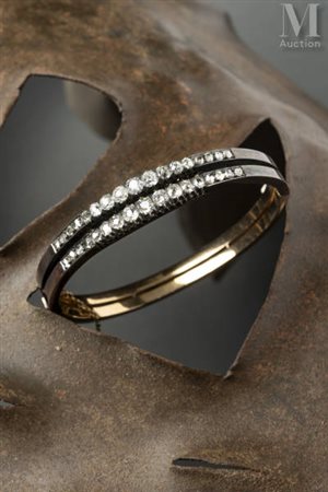 Bracelet jonc diamants