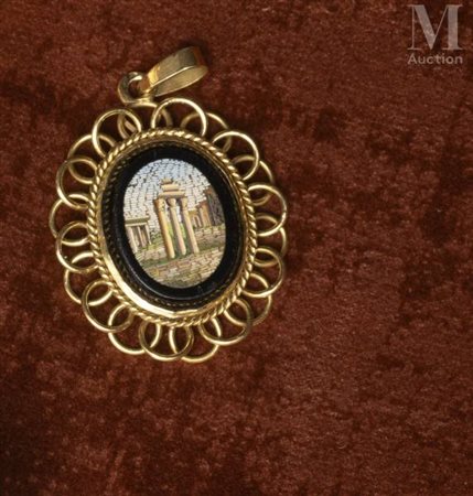 Pendentif micro-mosaïques