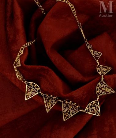 Collier collerette or