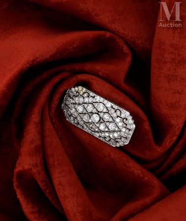 Broche plaque Art Déco