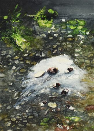 Giancarlo Cazzaniga (1930 - 2013) SENZA TITOLO, 1980/85 acquarello su carta,...