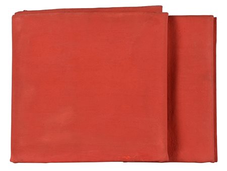 Cesare Berlingeri SEGNALE, 1992 olio e pigmenti su tela piegata, cm 26x36x7...