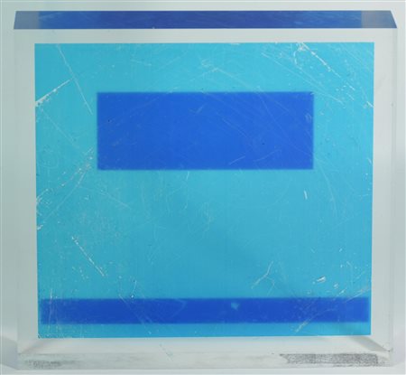 Lucio Battaglia (1929 - 2003) COMPOSIZIONE plexiglass con applicazioni, cm...