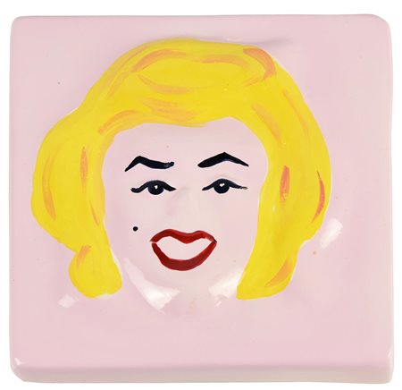 Gianni Cella (1953) MARILYN (3), 2015 vetroresina smaltata, cm 20x20 sul...