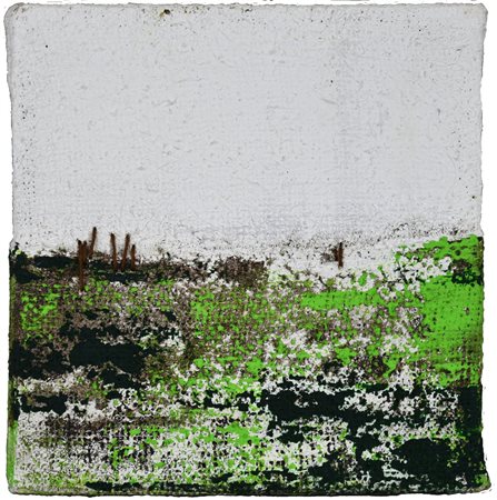 Alessandro Di Cola (1981) TRE TIPI DI VERDE, 2015 tecnica mista su tela di...