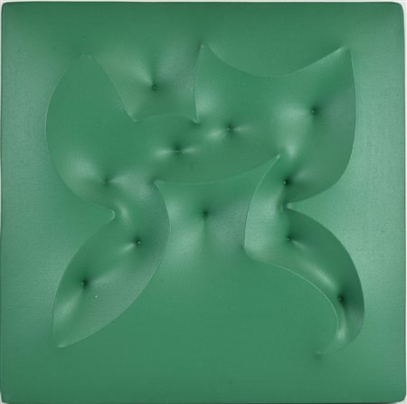 Giuseppe Amadio (1944) EATI acrilico su tela estroflessa, cm 40x40 sul retro:...