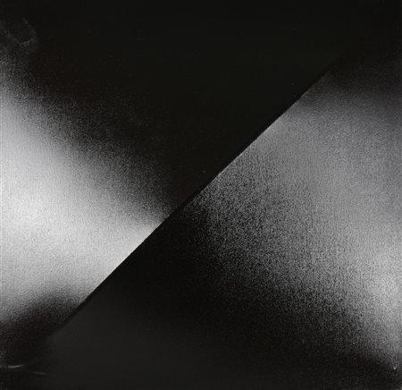 Omar Ludo VISIONE, 2002 acrilico su tela estroflessa, cm 75x75x6 sul bordo:...