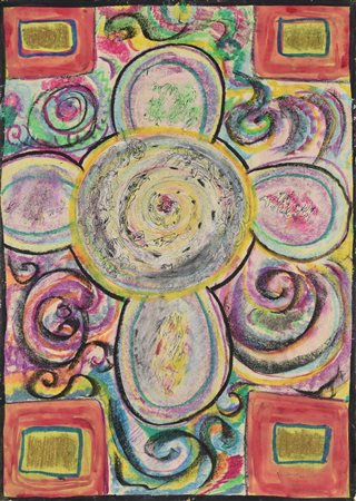 Aldo Mondino (1938 - 2005) SENZA TITOLO, 1962 tecnica mista su carta...