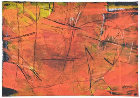 Piero Ruggeri (1930 - 2009) COMPOSIZIONE, 2000 tecnica mista su carta, cm...