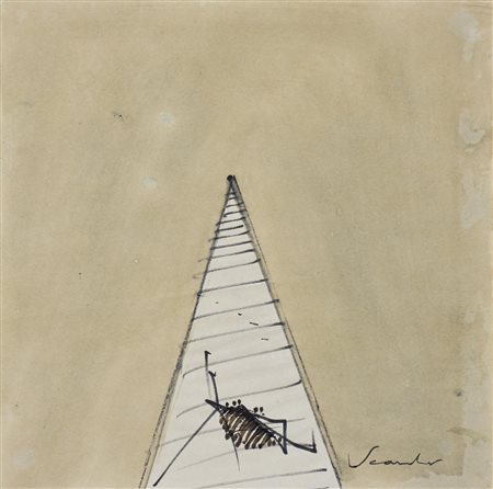 Emilio Scanavino (1922 - 1986) SENZA TITOLO 1968/1970 tecnica mista su carta,...