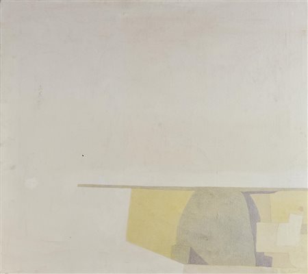 Alberto Garutti (1948 - 2023) SENZA TITOLO olio su tela, cm 90x100 firma sul...