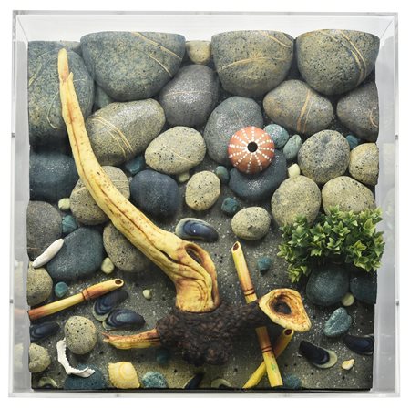 Piero Gilardi (1942 - 2023) VERDE SULLA SPIAGGIA, 2013 poliuretano espanso,...