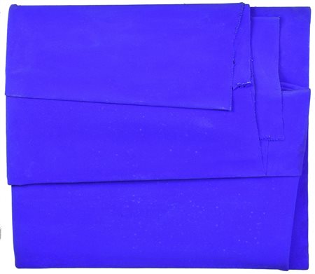 Cesare Berlingeri OLTREMARE PIEGATO, 2005 olio e pigmenti su tela piegata, cm...