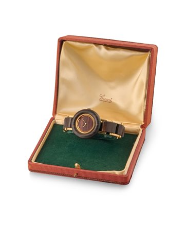 Gucci -  orologio bracciale legno