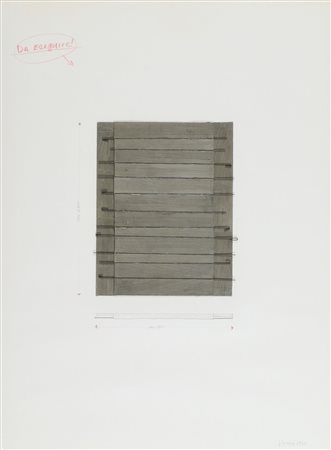 Giuseppe Uncini (Fabriano, 1929 - 2008) Senza titolo 1960 Collage di legno e...