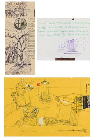 Salvo (Leonforte (En), 1947 - Torino, 2015) Lotto unico di tre opere - Senza...