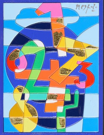 Ugo Nespolo (Mosso Santa Maria (Bi), 1941) 1.23-8 Acrilici su legni...