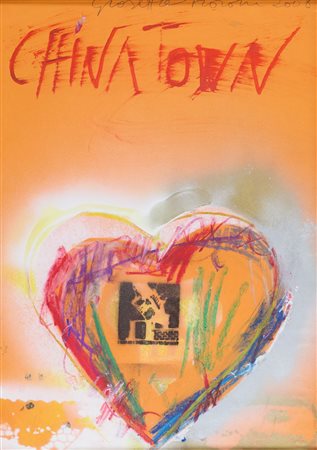Giosetta Fioroni (Roma, 1932) China Town 2008 Tecnica mista su carta...