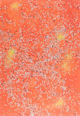 Tano Festa (Roma, 1938 - 1988) Coriandolo 1986 Acrilico, coriandoli, colla e...