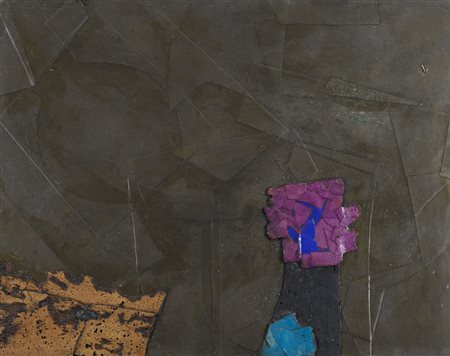 Roberto Crippa (Monza (Mi), 1921 - Bresso (Mi), 1972) Big Ben 1962 Collage su...