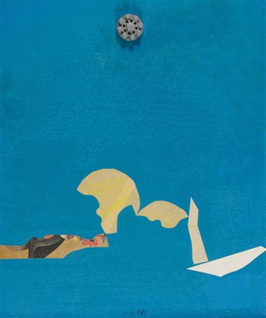 Sergio Dangelo (Milano, 1932 - Milano, 2022) Pineta 1967 Tecnica mista e...